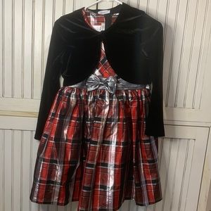 black and red fancy dress